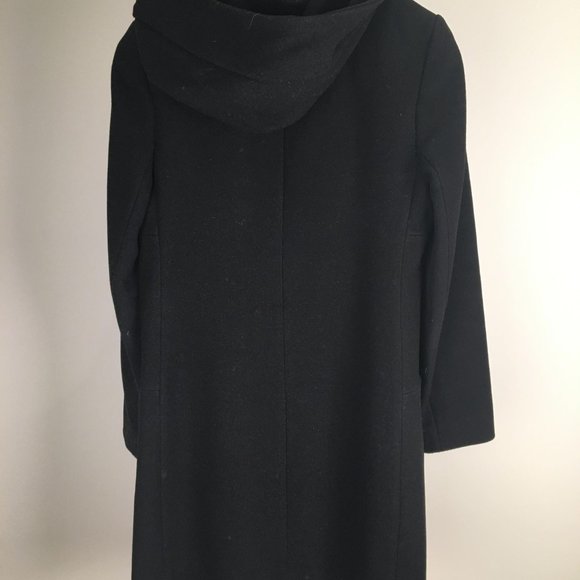 Babaton Pearce Wool Coat Slim-fit, hooded wool-cashmere coat in black - Picture 3 of 4